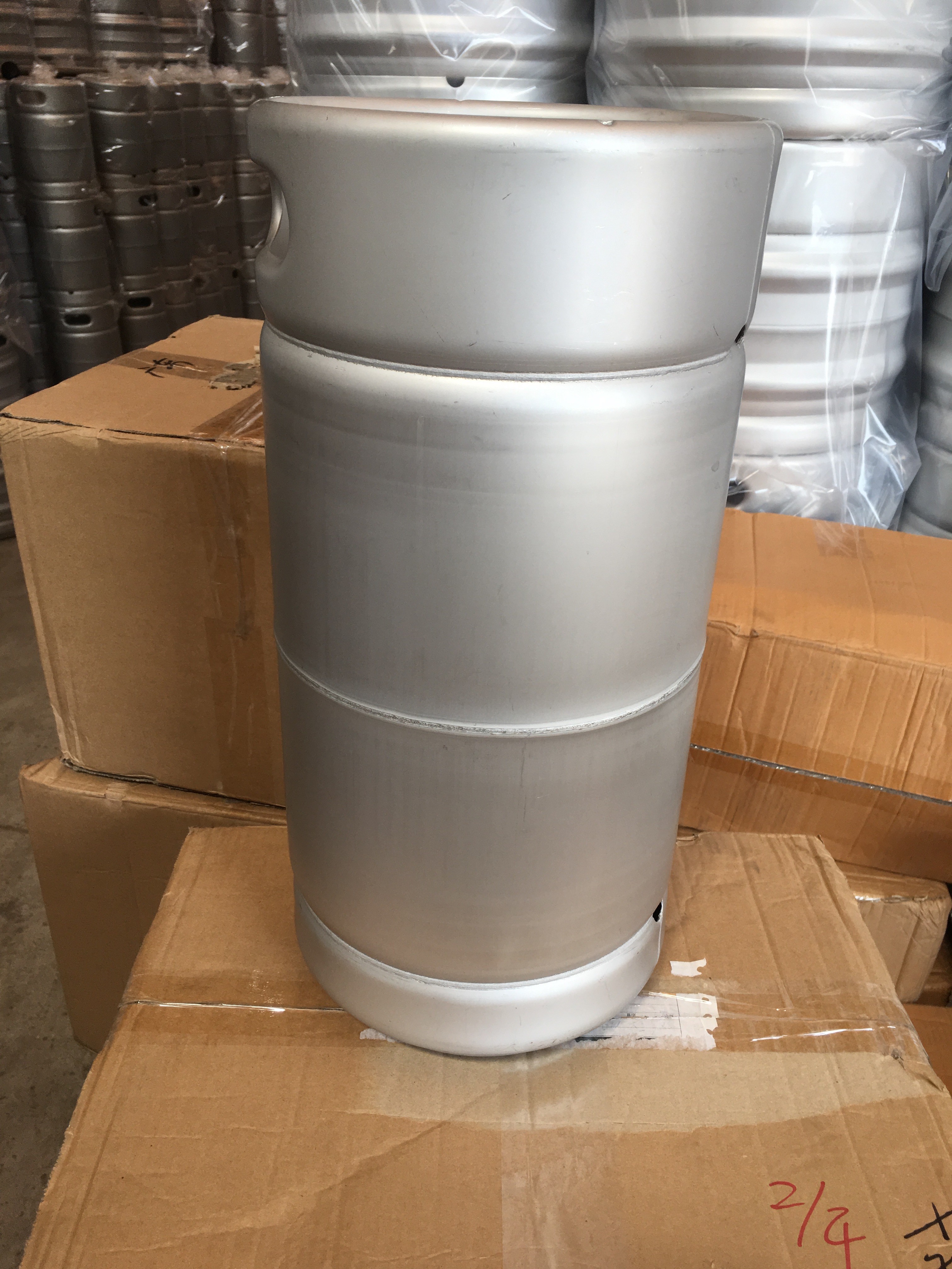 Stainless steel beer keg US standard 15L slim barrel for brewery and