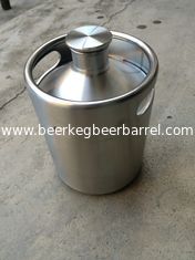 stainless steel 2L mini beer keg growler for bar, restaurant , hotel table use. with tap, coupler