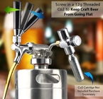 Wholesale 304 Stainless Steel Home Use Bar Take Away 2L Single Wall Draft Beer Keg Mini Growler