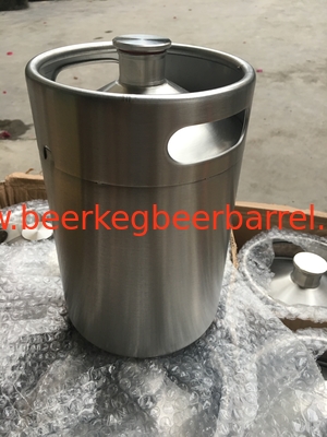 5L mini beer keg /beer growler made of stainless steel, with screw cap on top, mini regulator, coupler