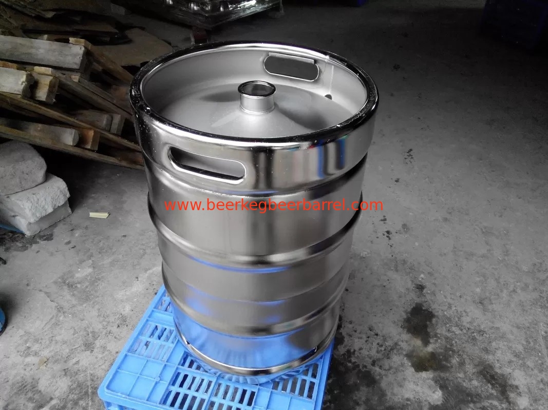 Large Stainless Steel Beer Keg Electro Polishing 15.5 Gallon Keg SGS FDA Certificated