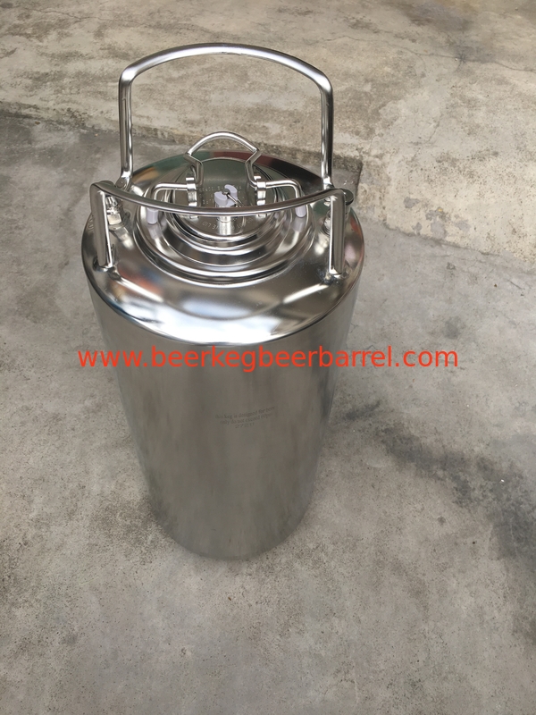 Customized SS Home Brew Keg , 5 Gallon Corny Keg With Pressure Relief Valve And Lids
