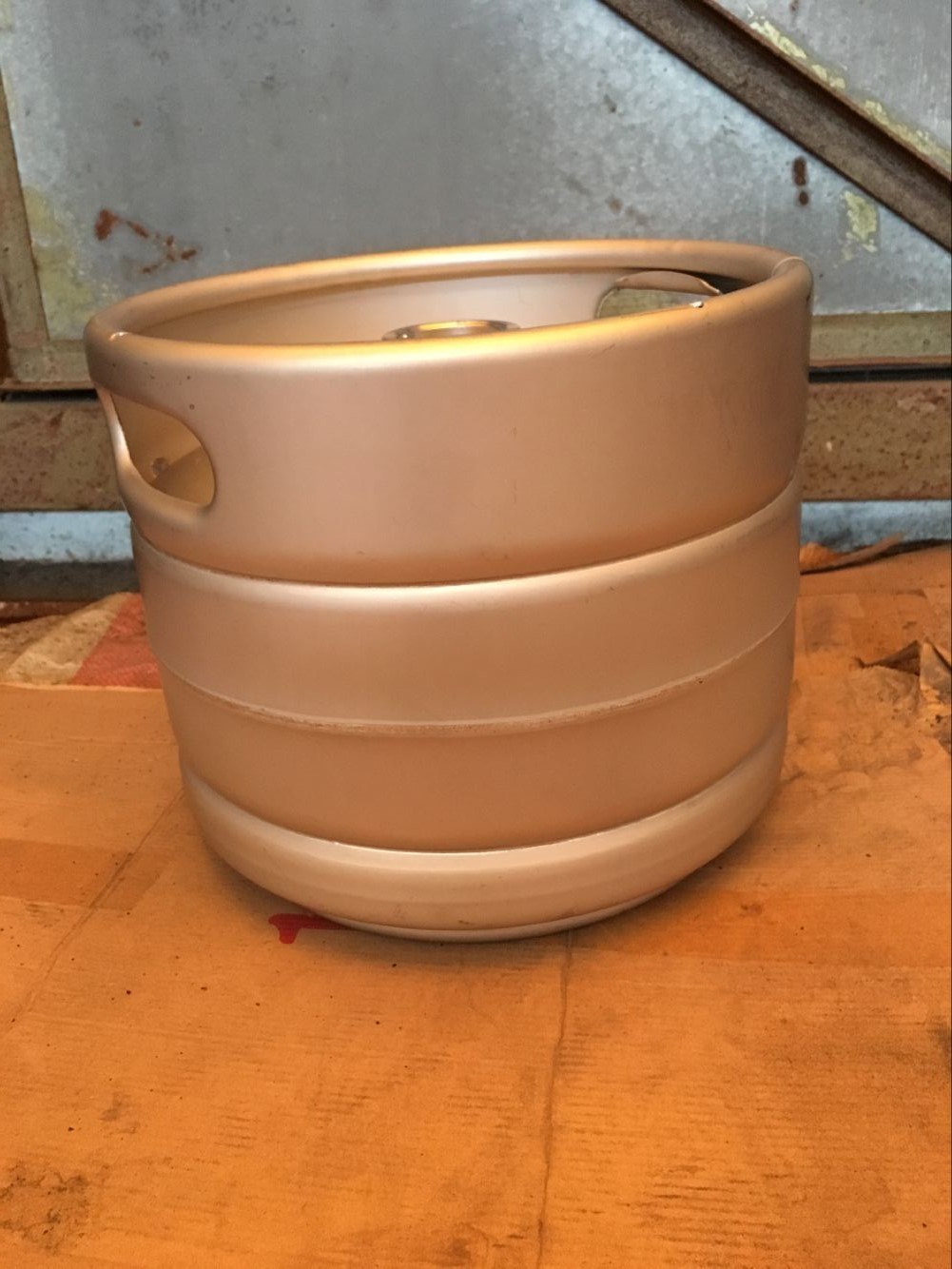10L slim beer keg, with spear on top, logo embossing, made of sus304
